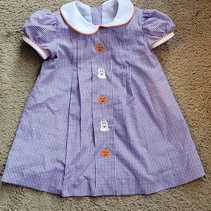 ANAVINI Hand Smocked Halloween Dress 12m